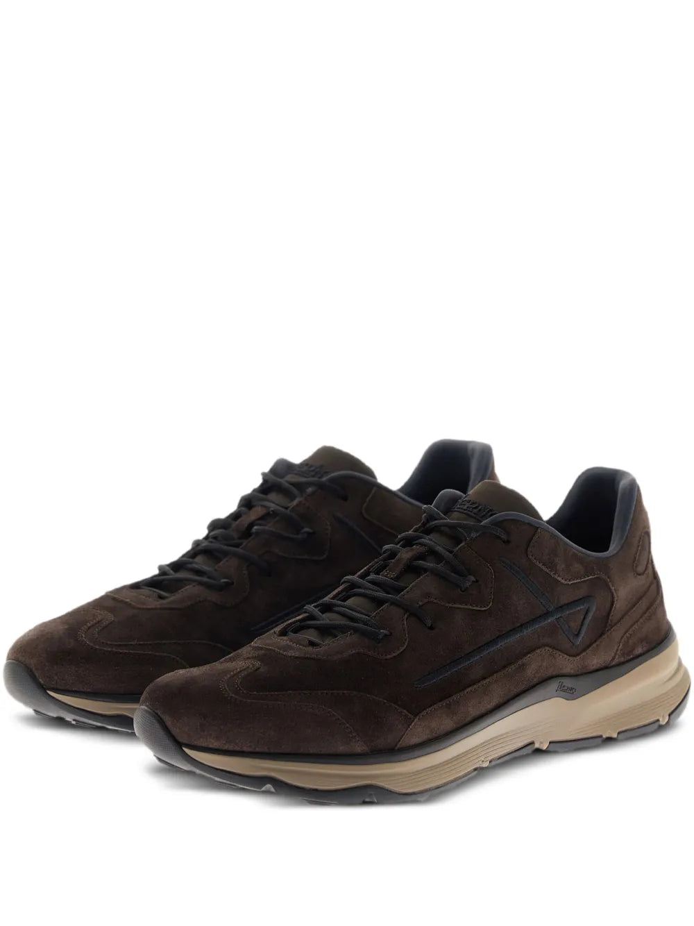 Herno Panelled Suede Sneakers