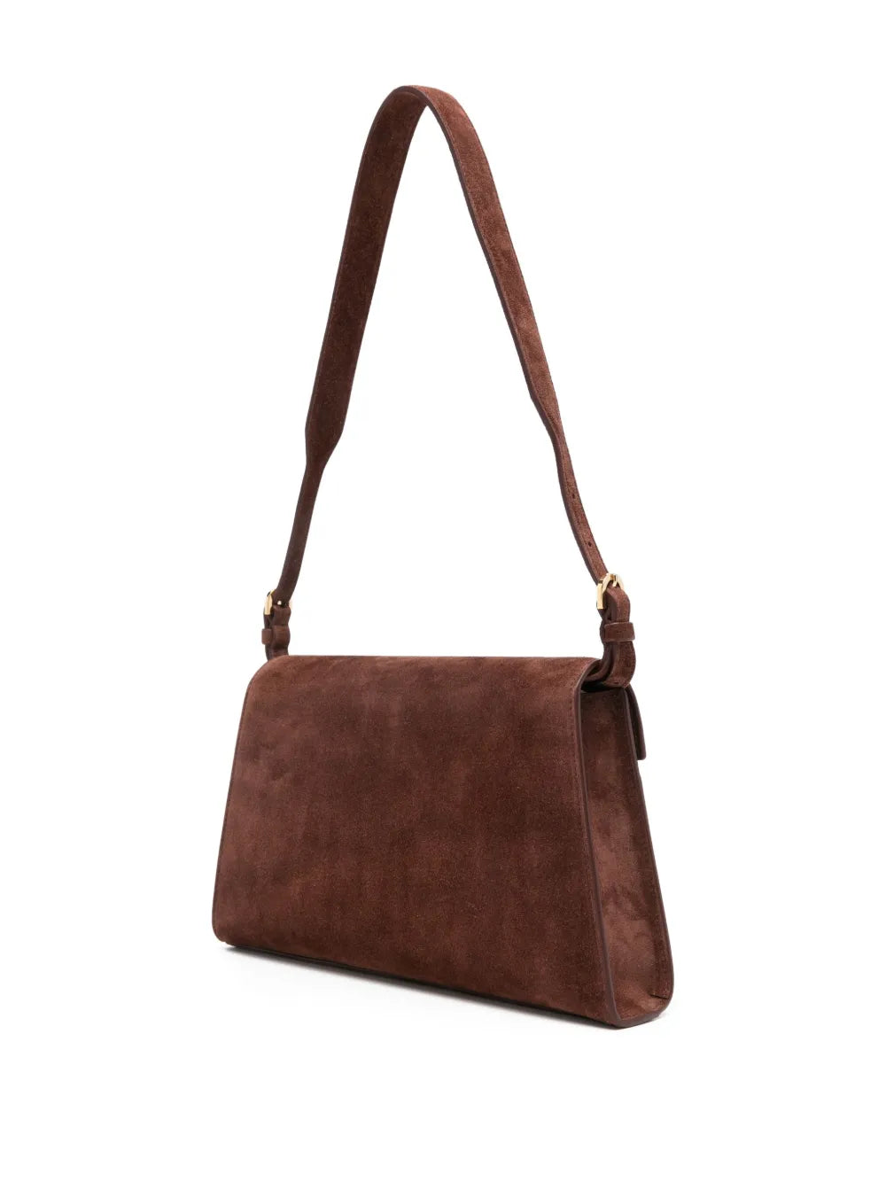 Savette suede clasp shoulder bag