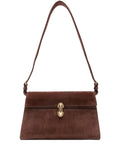 Savette suede clasp shoulder bag