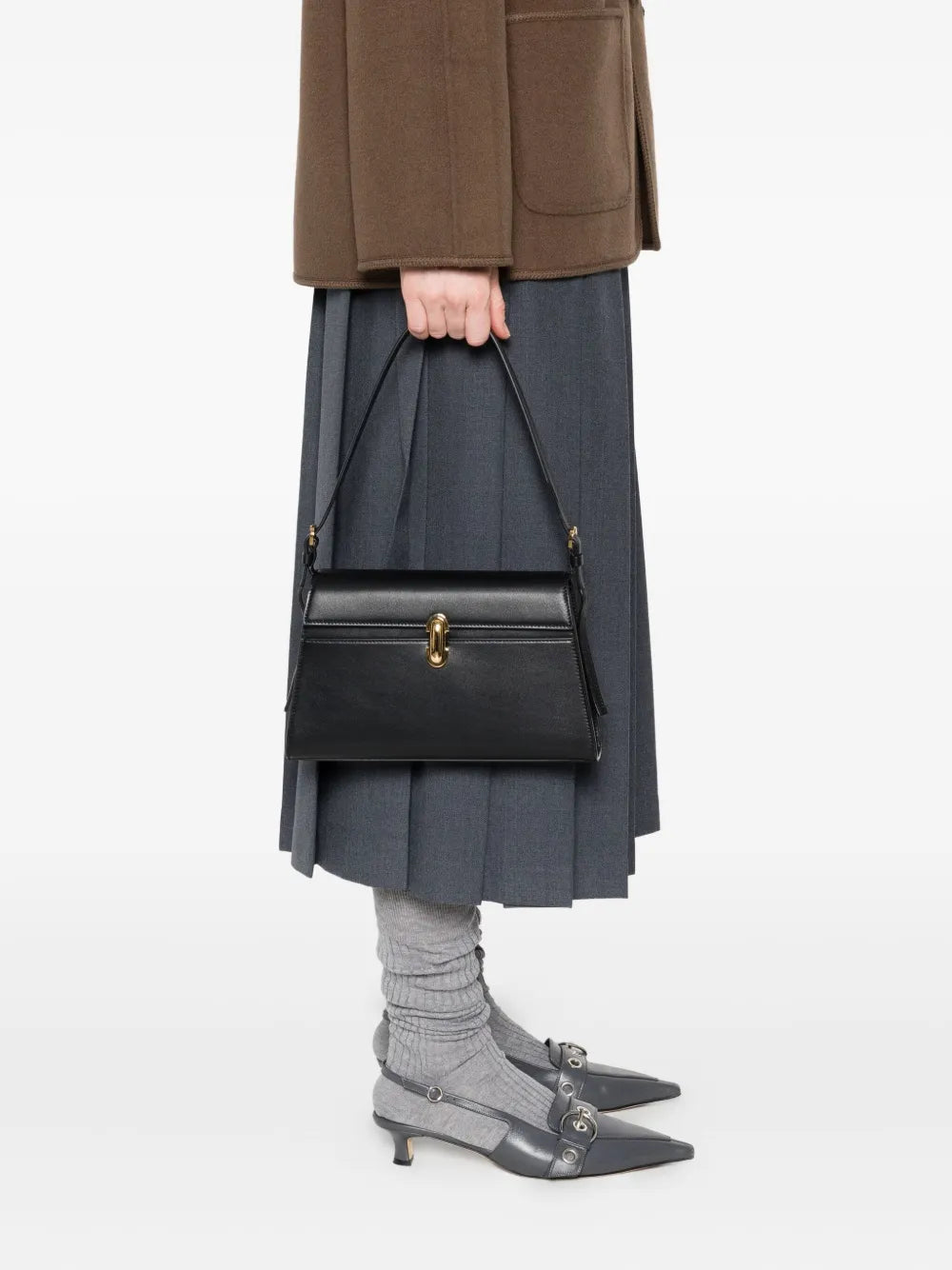 Savette flap-top shoulder bag