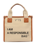 V?3logo-detail top-handle tote bag