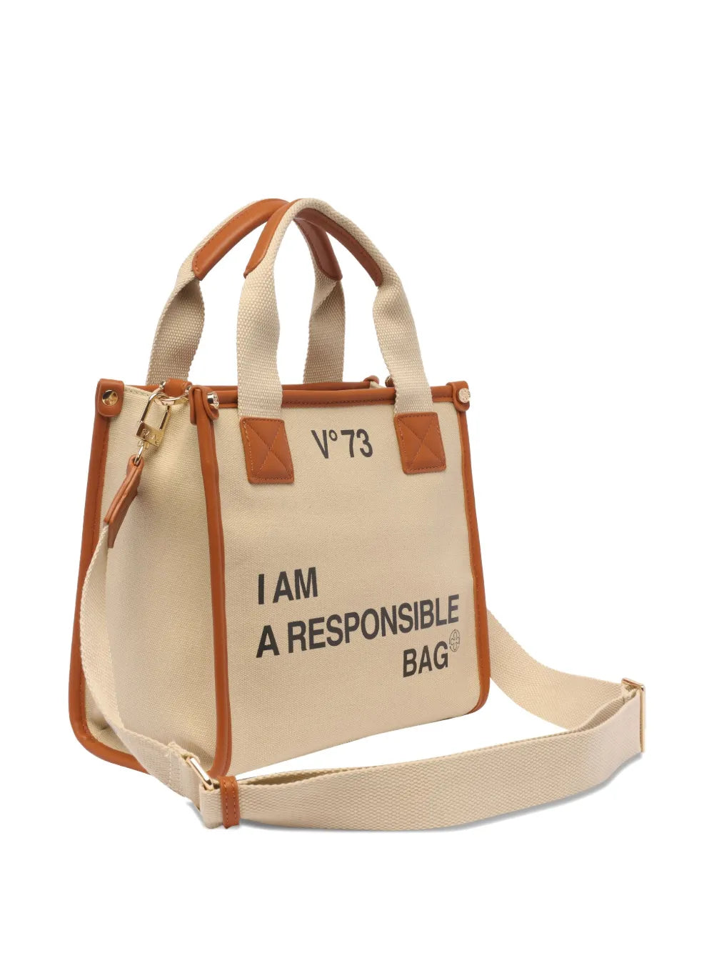 V?3logo-detail top-handle tote bag