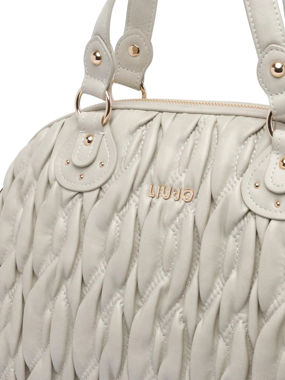 LIU JOquilted-texture tote bag