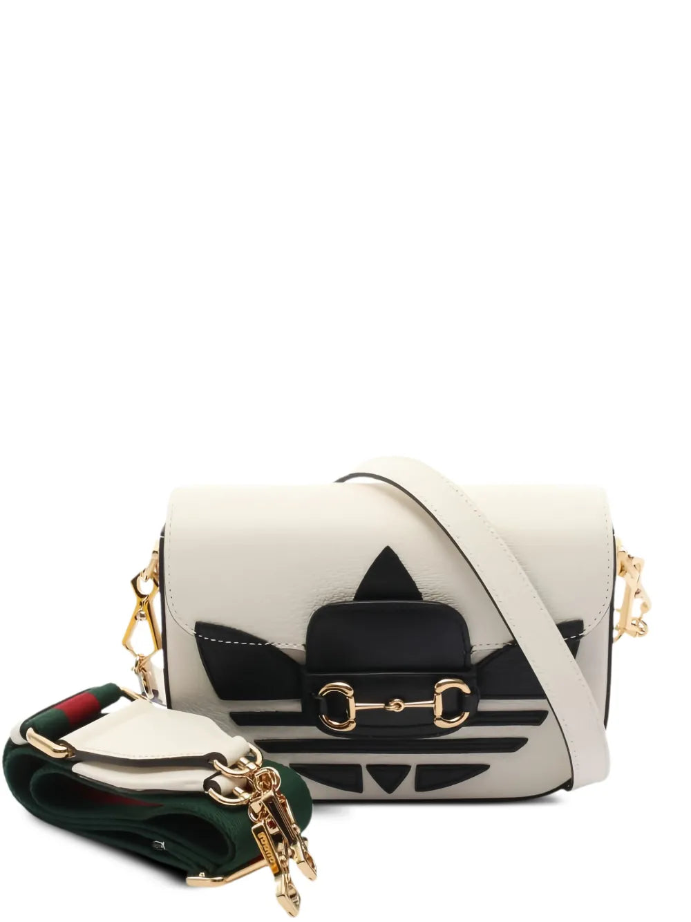Pre-OwnedGucci Pre-Ownedx adidas Horsebit 1955 shoulder bag