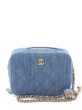Pre-OwnedCHANEL Pre-Owned2021-2022 quilted denim shoulder bag