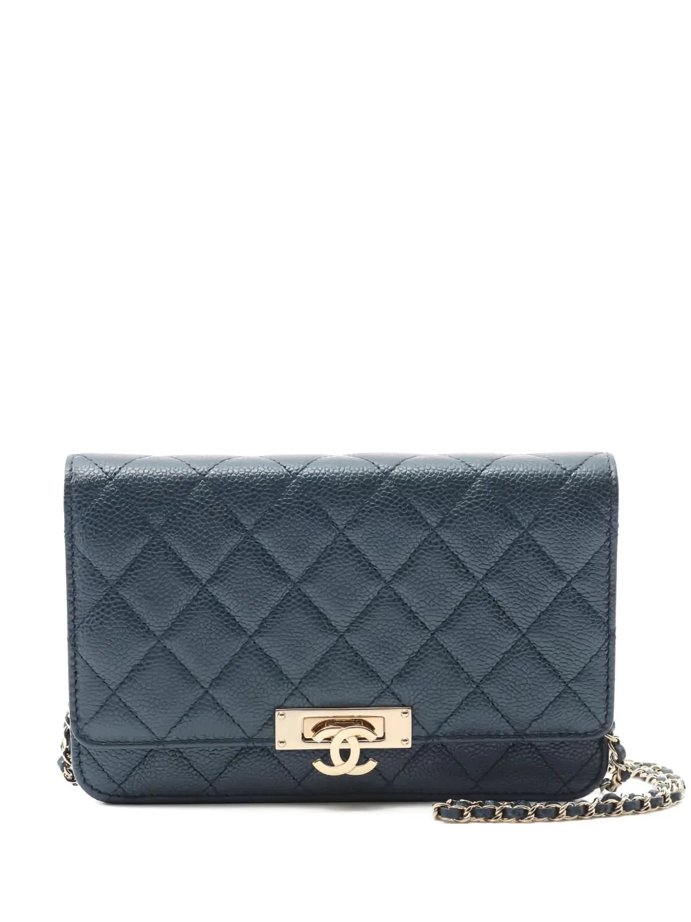 Pre-OwnedCHANEL Pre-Owneddiamond-quilted chain wallet