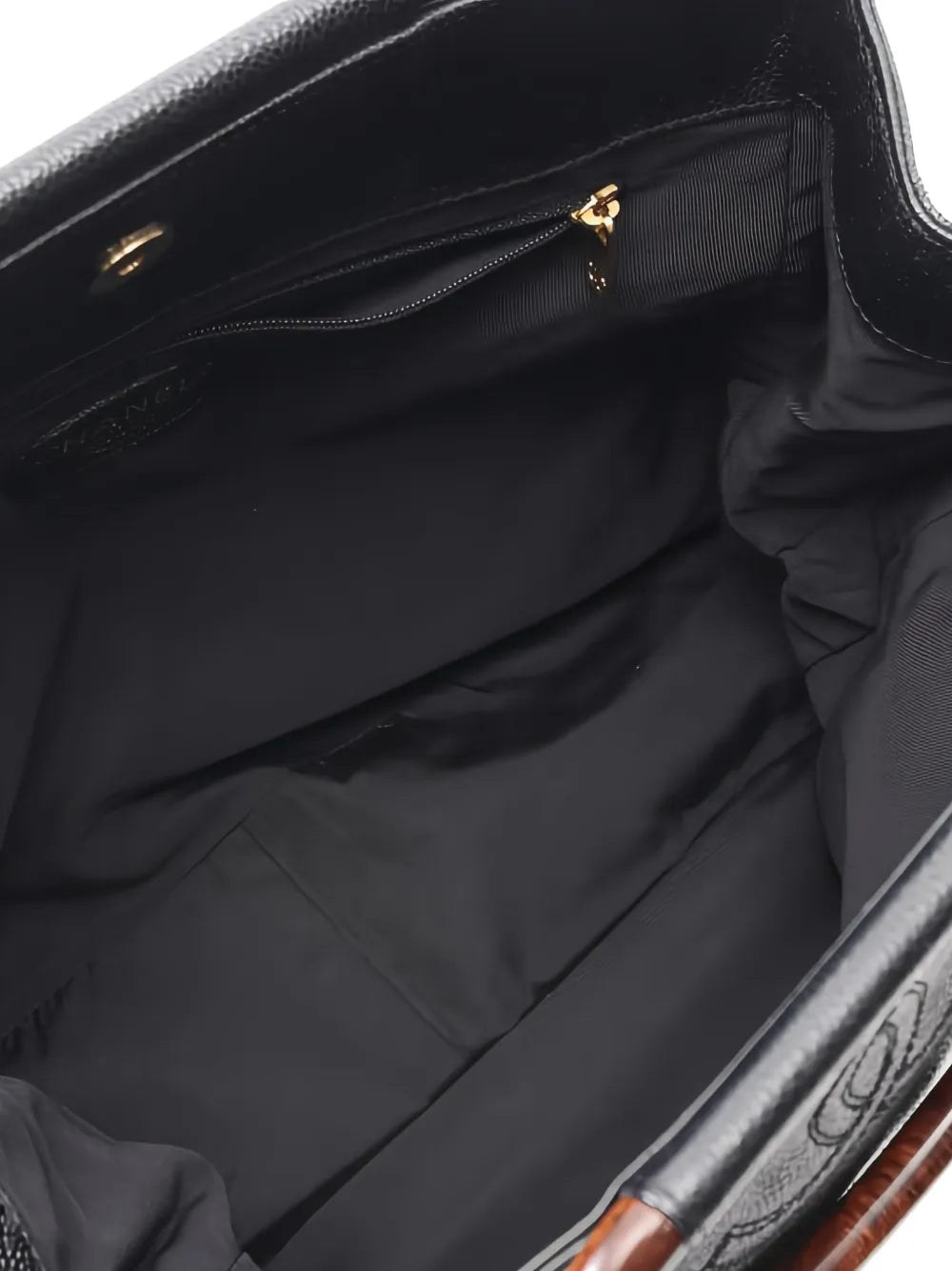 Pre-OwnedCHANEL Pre-Owned2000-2002 leather wood-handle tote bag