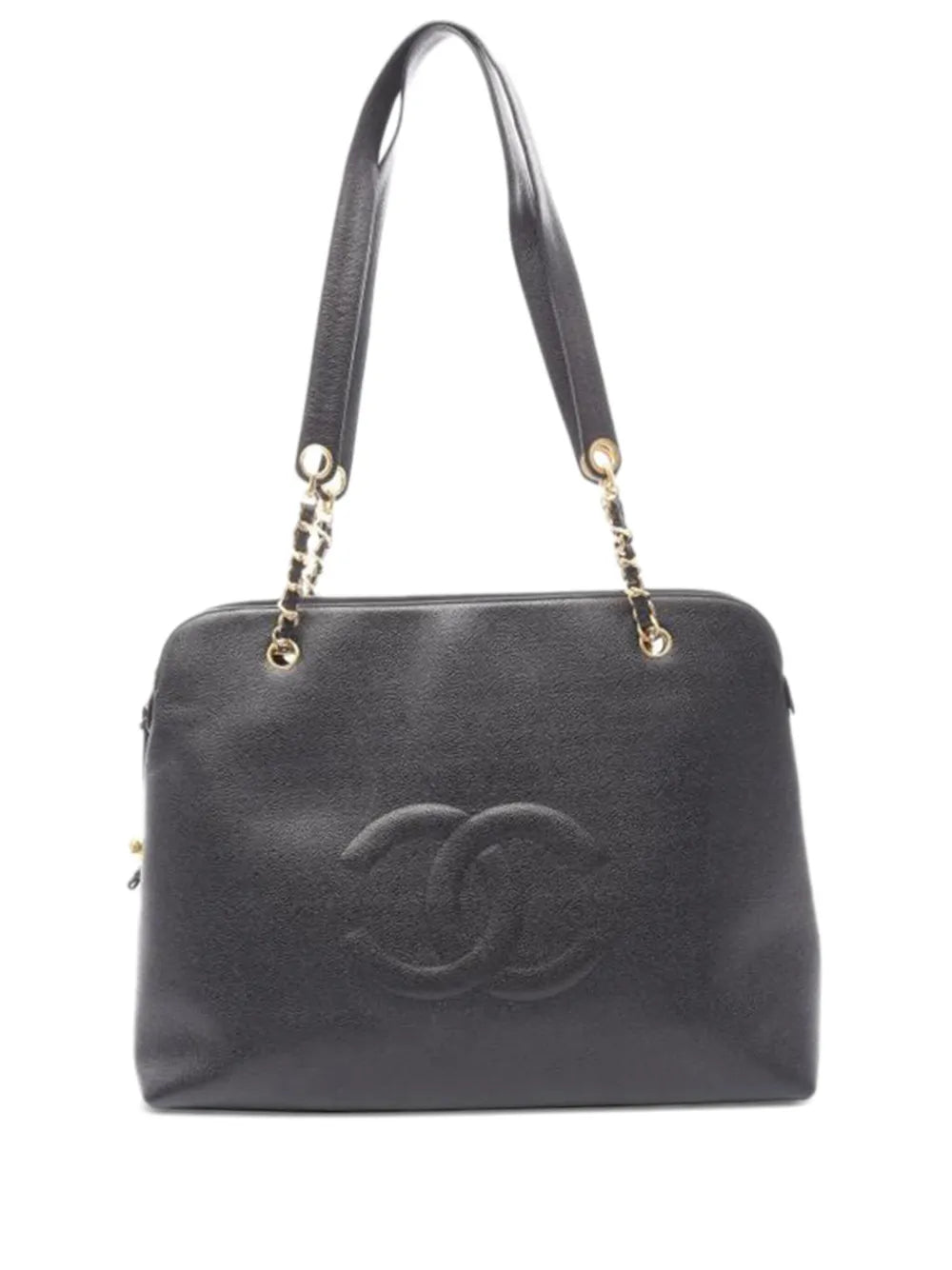 Pre-OwnedCHANEL Pre-OwnedBig Coco Mark caviar-leather chain shoulder bag