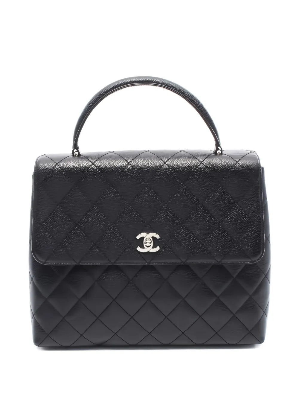 Pre-OwnedCHANEL Pre-Ownedmatelasscaviar-leather top handle bag