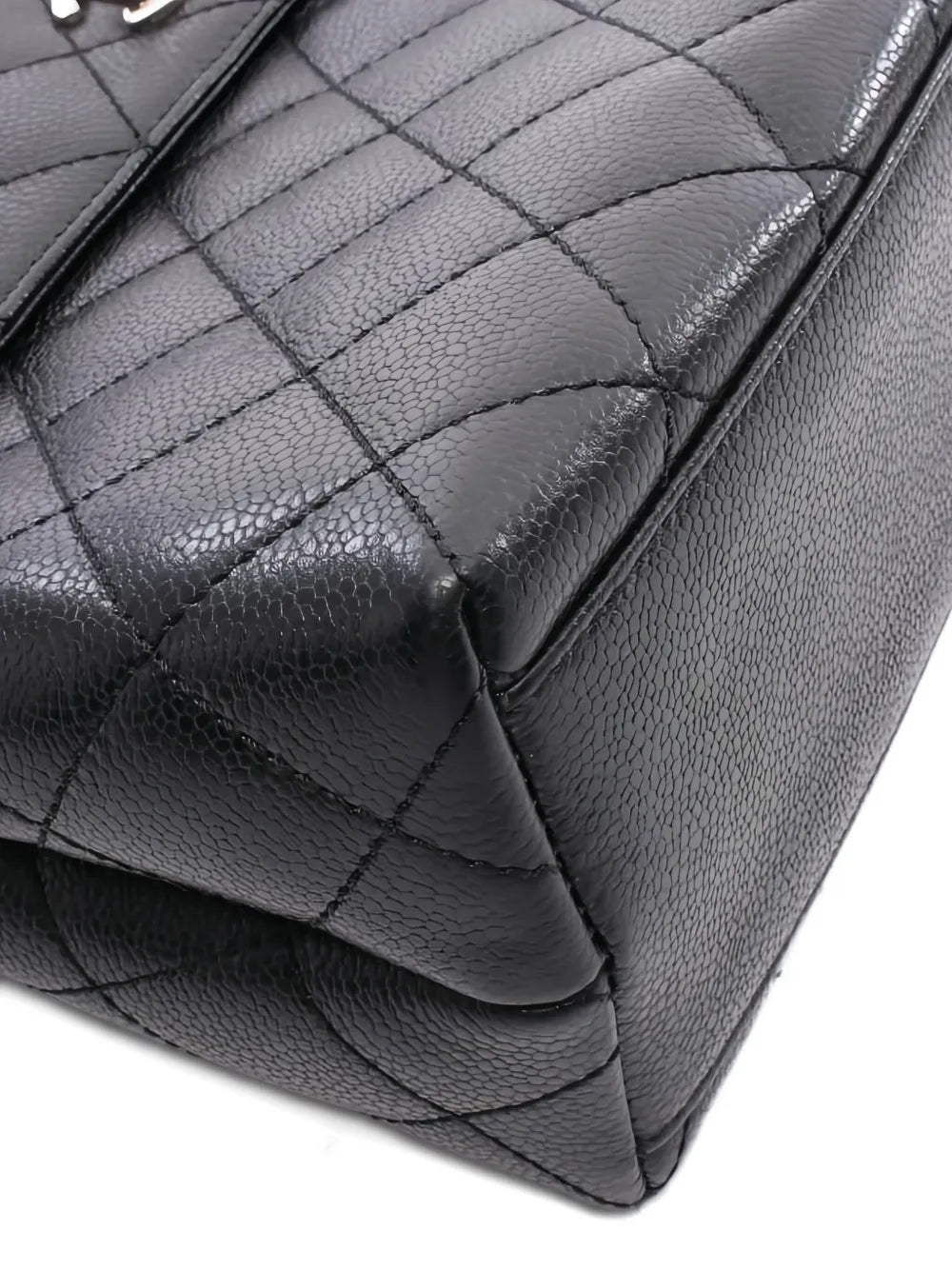 Pre-OwnedCHANEL Pre-Ownedmatelasscaviar-leather top handle bag