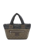 Pre-OwnedCHANEL Pre-Ownedsmall Coco Coon quilted plaid tote bag