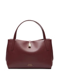 Louloulogo-print leather shoulder bag