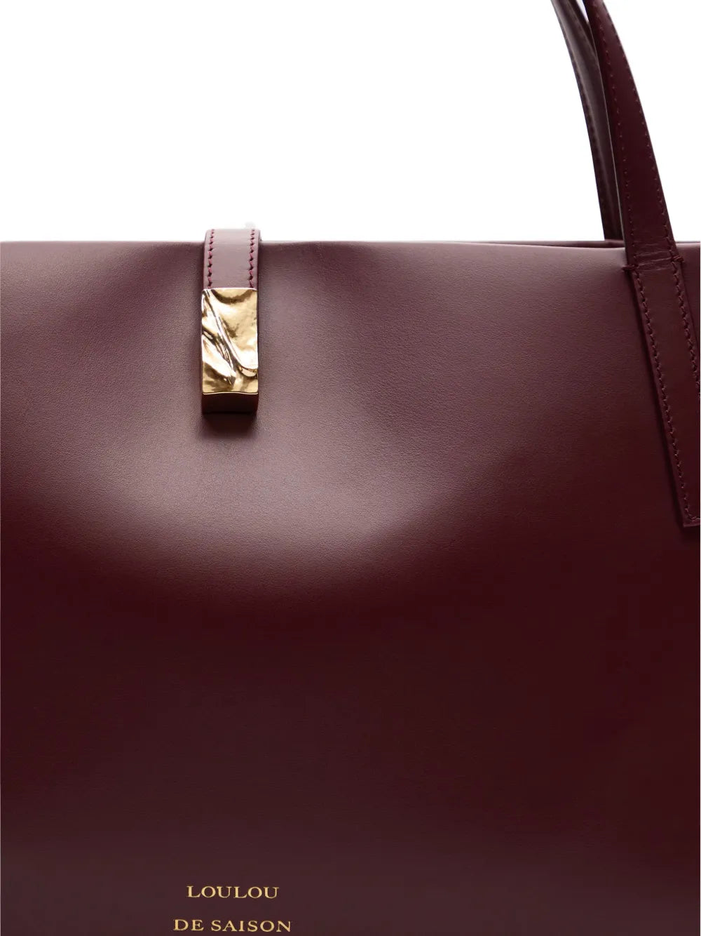 Louloulogo-print leather shoulder bag