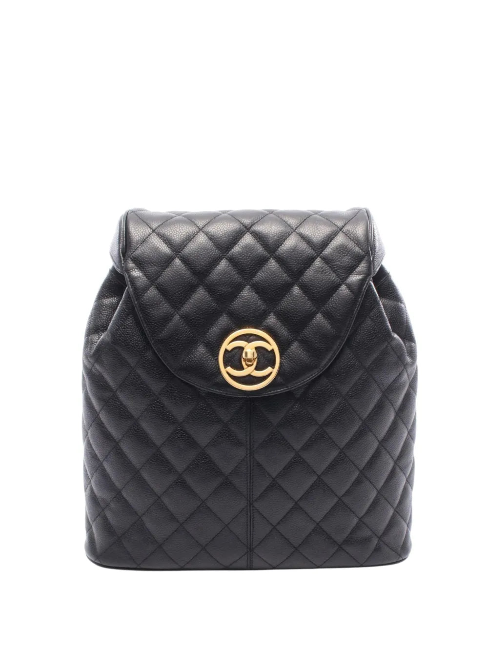 Pre-OwnedCHANEL Pre-Owned1991-1994 CC Quilted Caviar backpack
