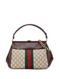 Pre-OwnedGucci Pre-Owned2016-2025 GG Supreme Ophidia Virgo Top Handle Bag satchel