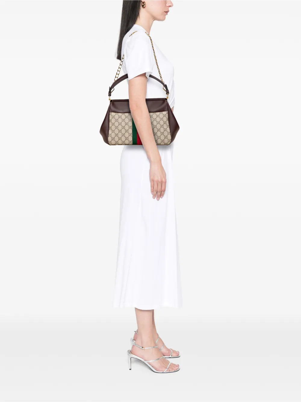 Pre-OwnedGucci Pre-Owned2016-2025 GG Supreme Ophidia Virgo Top Handle Bag satchel