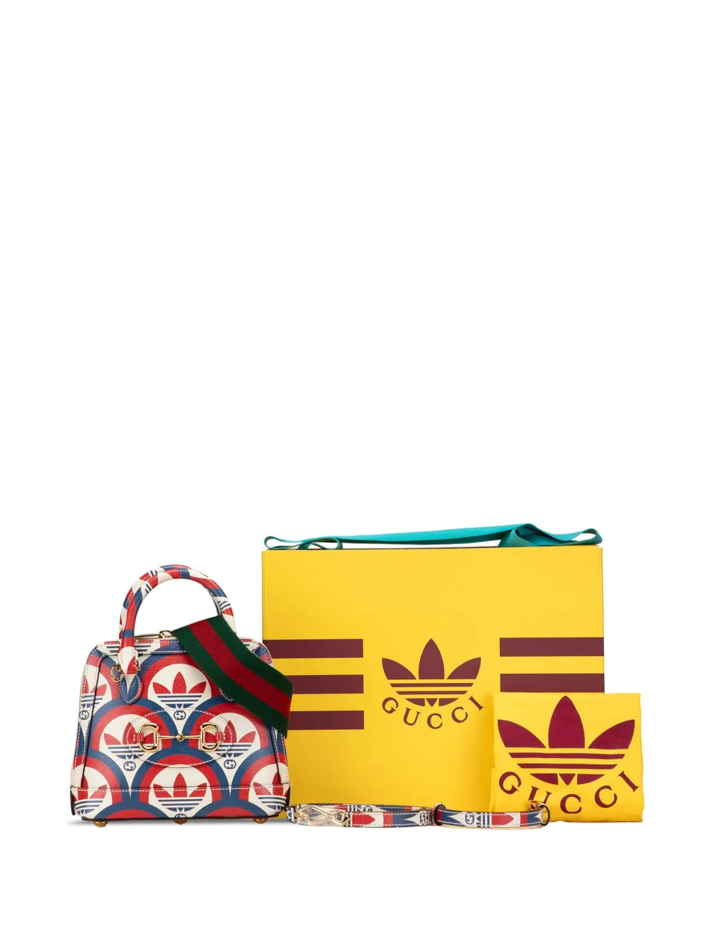Pre-OwnedGucci Pre-Owned2000-2015 Adidas Mini Leather Horsebit 1955 Top Handle Bag satchel