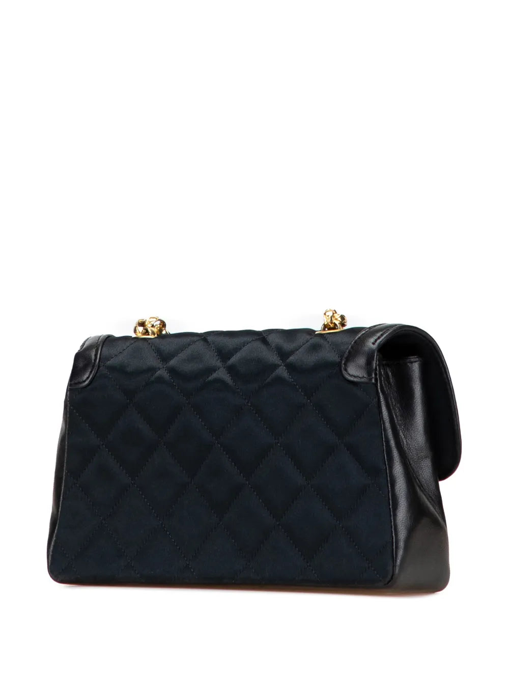 Pre-OwnedCHANEL Pre-Owned1989-1991 CC Quilted Satin Bijoux Chain Single Flap crossbody bag