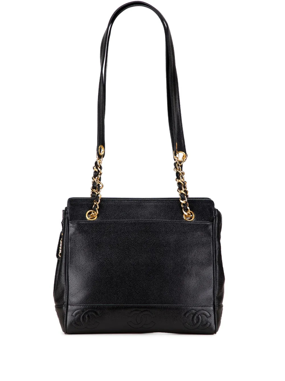 Pre-OwnedCHANEL Pre-Owned1996-1997 Triple CC Caviar tote bag
