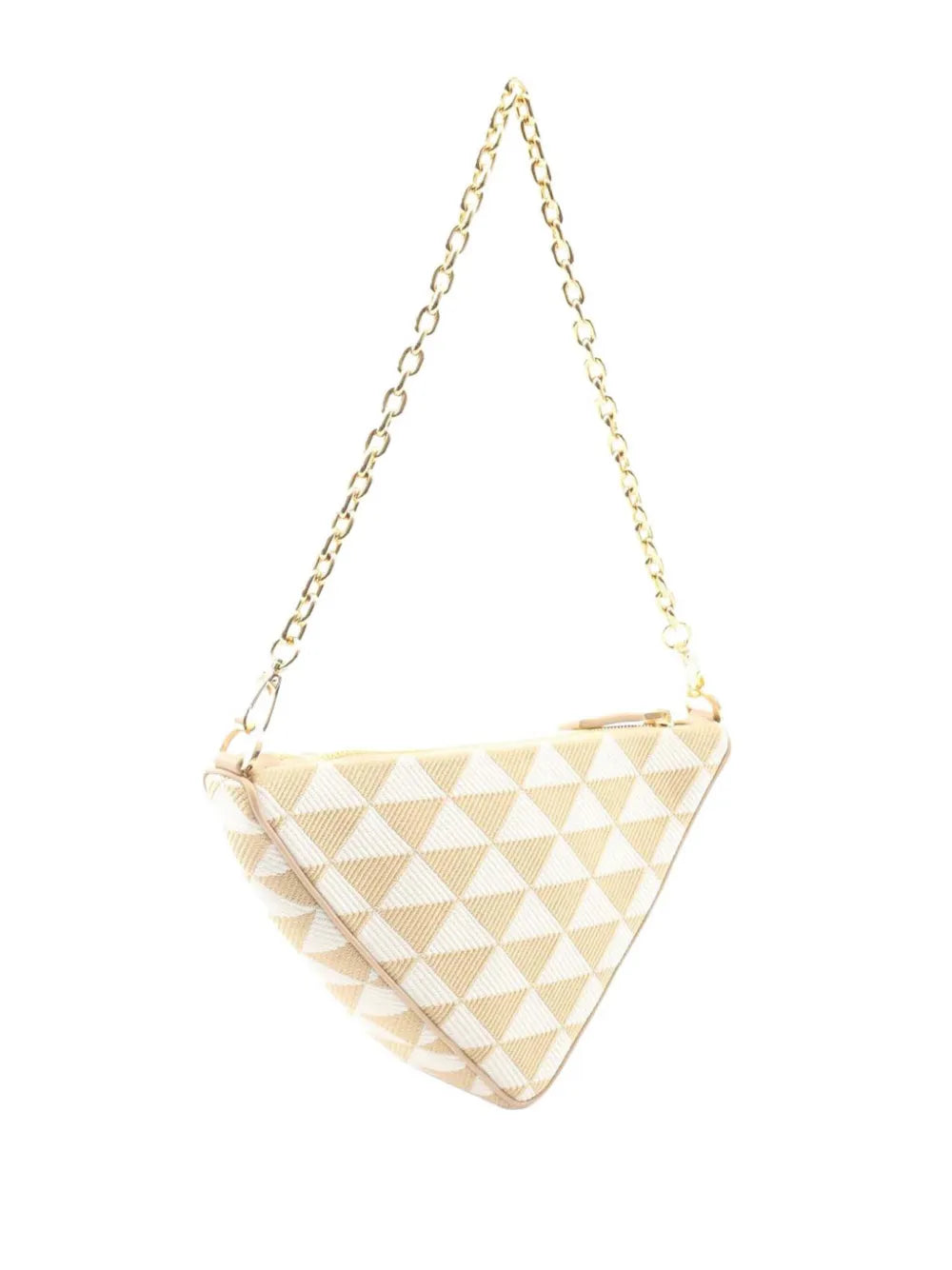 Pre-OwnedPrada Pre-Owned2013-2025 Mini Triangolo Jacquard Triangle Symbole satchel