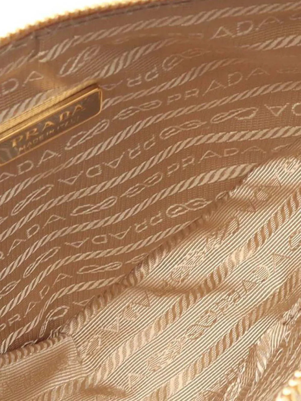 Pre-OwnedPrada Pre-Owned2013-2025 Mini Triangolo Jacquard Triangle Symbole satchel