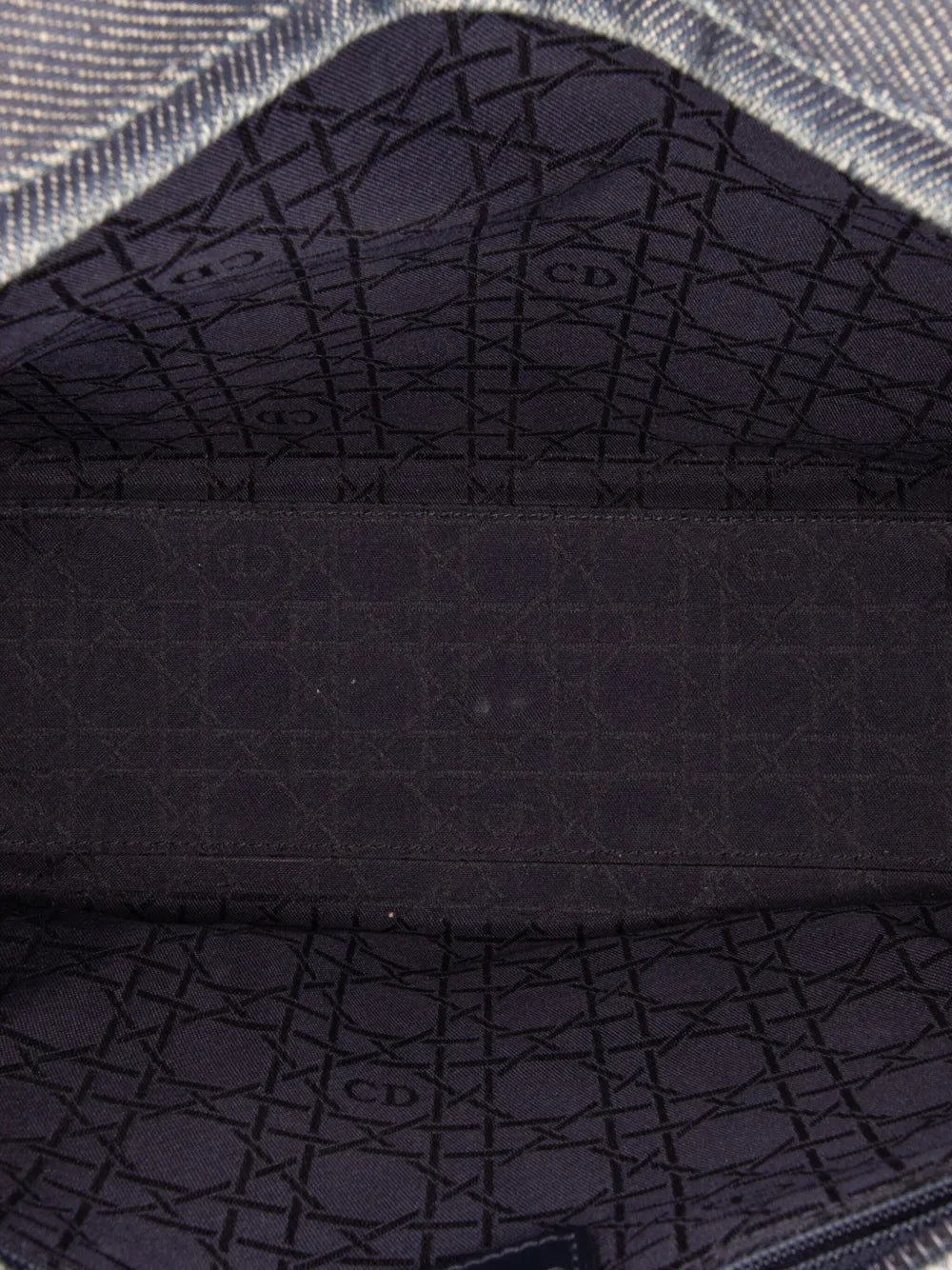 Pre-OwnedChristian Dior Pre-Owned1999 Large Denim Cannage Lady Dior satchel