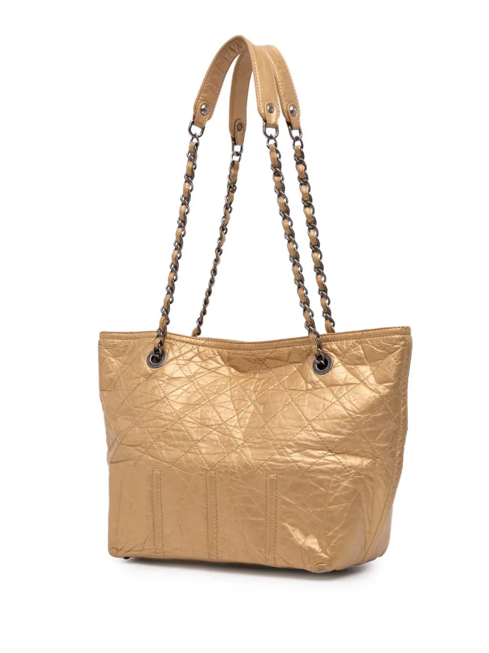 Pre-OwnedCHANEL Pre-Owned2008-2009 Distressed Calfskin Shopping In Moscow tote bag