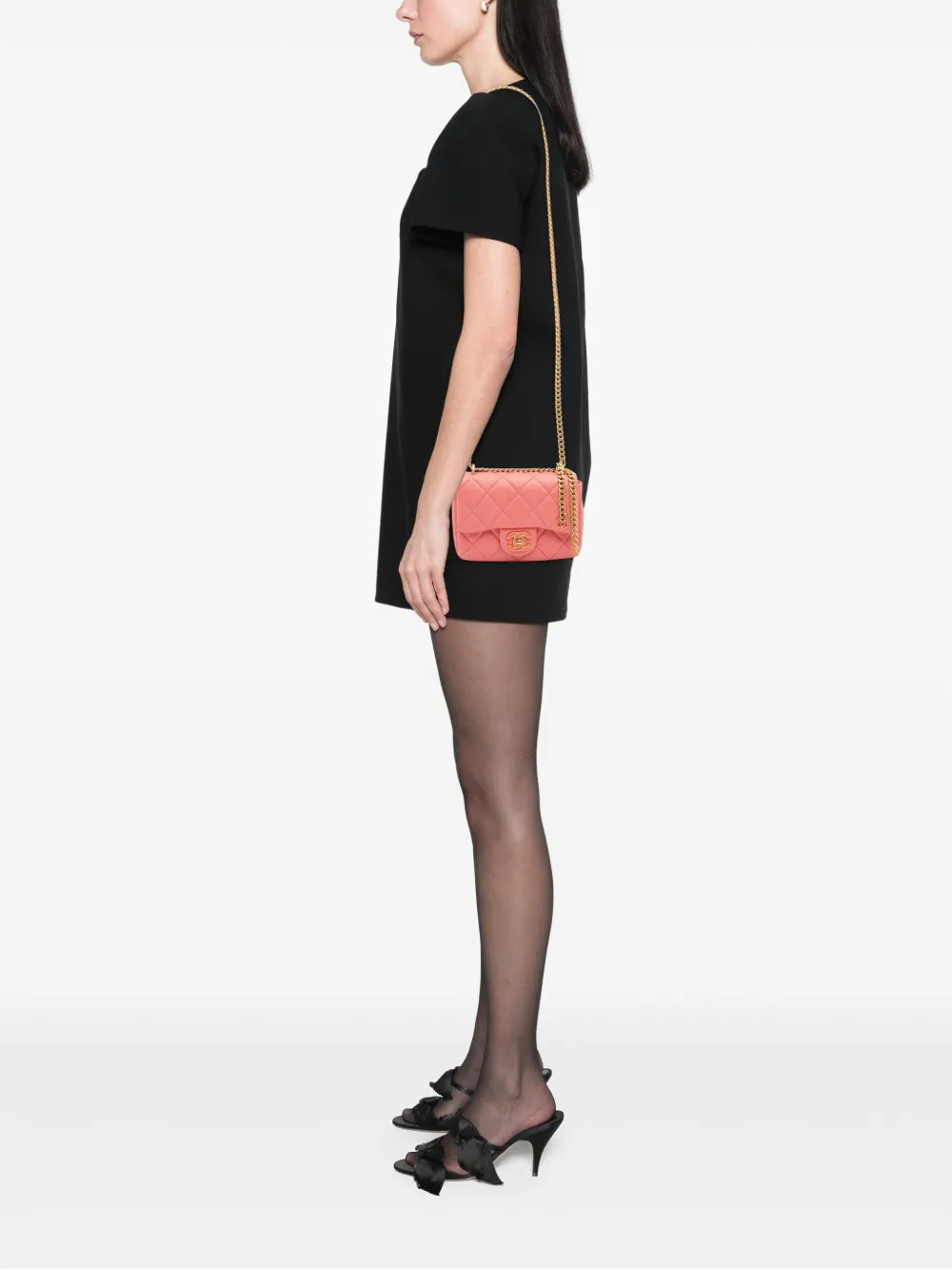 Pre-OwnedCHANEL Pre-Owned2021-2025 Mini Lambskin Pending CC Flap crossbody bag