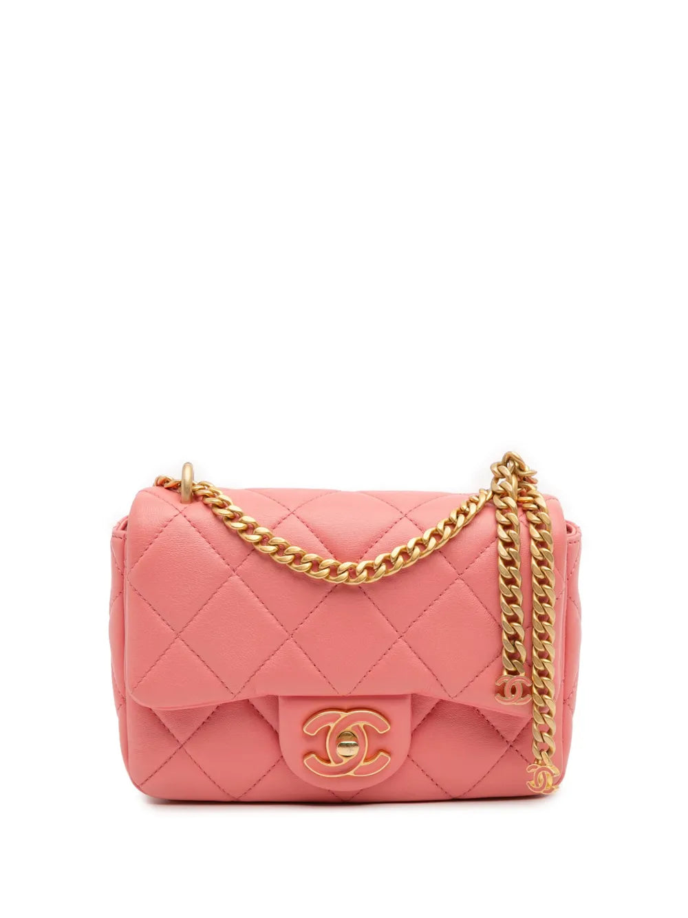Pre-OwnedCHANEL Pre-Owned2021-2025 Mini Lambskin Pending CC Flap crossbody bag