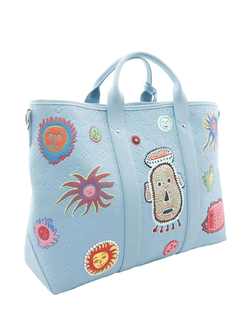 Pre-OwnedLouis Vuitton Pre-Owned2021-2025 Yayoi Kusama Monogram Taurillon Weekend Tote satchel