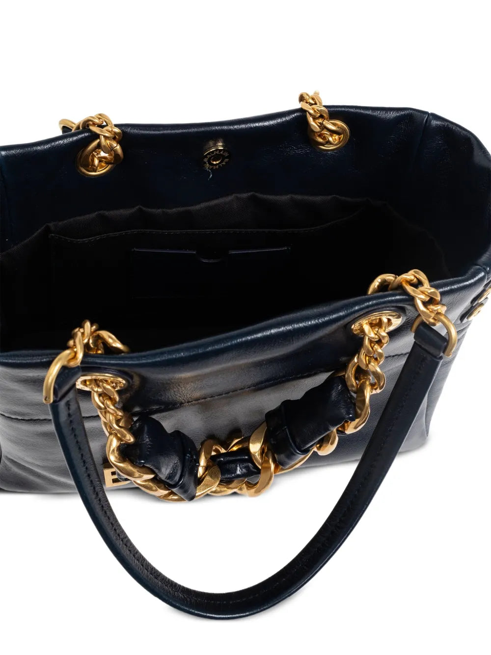 Balmainsmall Cabas 1945 chain embellished studded tote bag