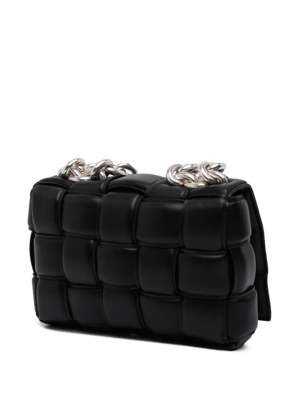 Pre-OwnedBottega Veneta Pre-Owned2012-2025 Nappa Intrecciato Padded Chain Cassette satchel
