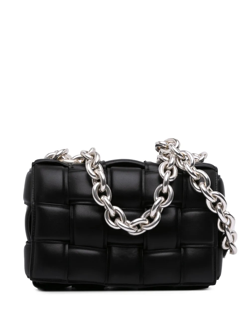 Pre-OwnedBottega Veneta Pre-Owned2012-2025 Nappa Intrecciato Padded Chain Cassette satchel