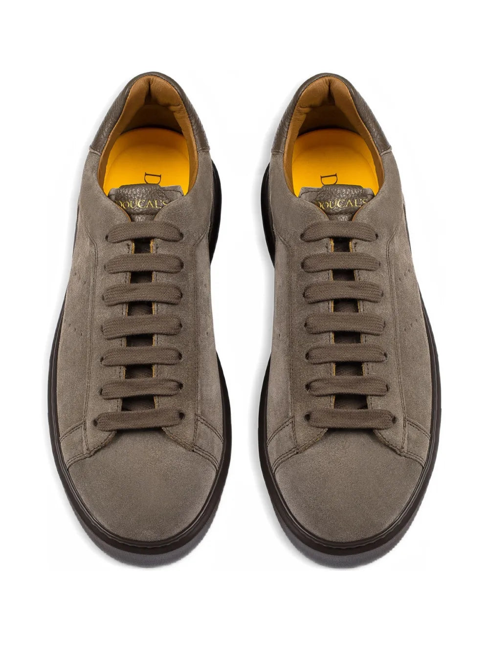 Doucal'S Perforated Detail Suede Sneakers