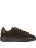 Doucal'S Lace-Up Suede-Leather Sneakers