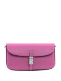 PINKOletter detail saddle flat cross body bag