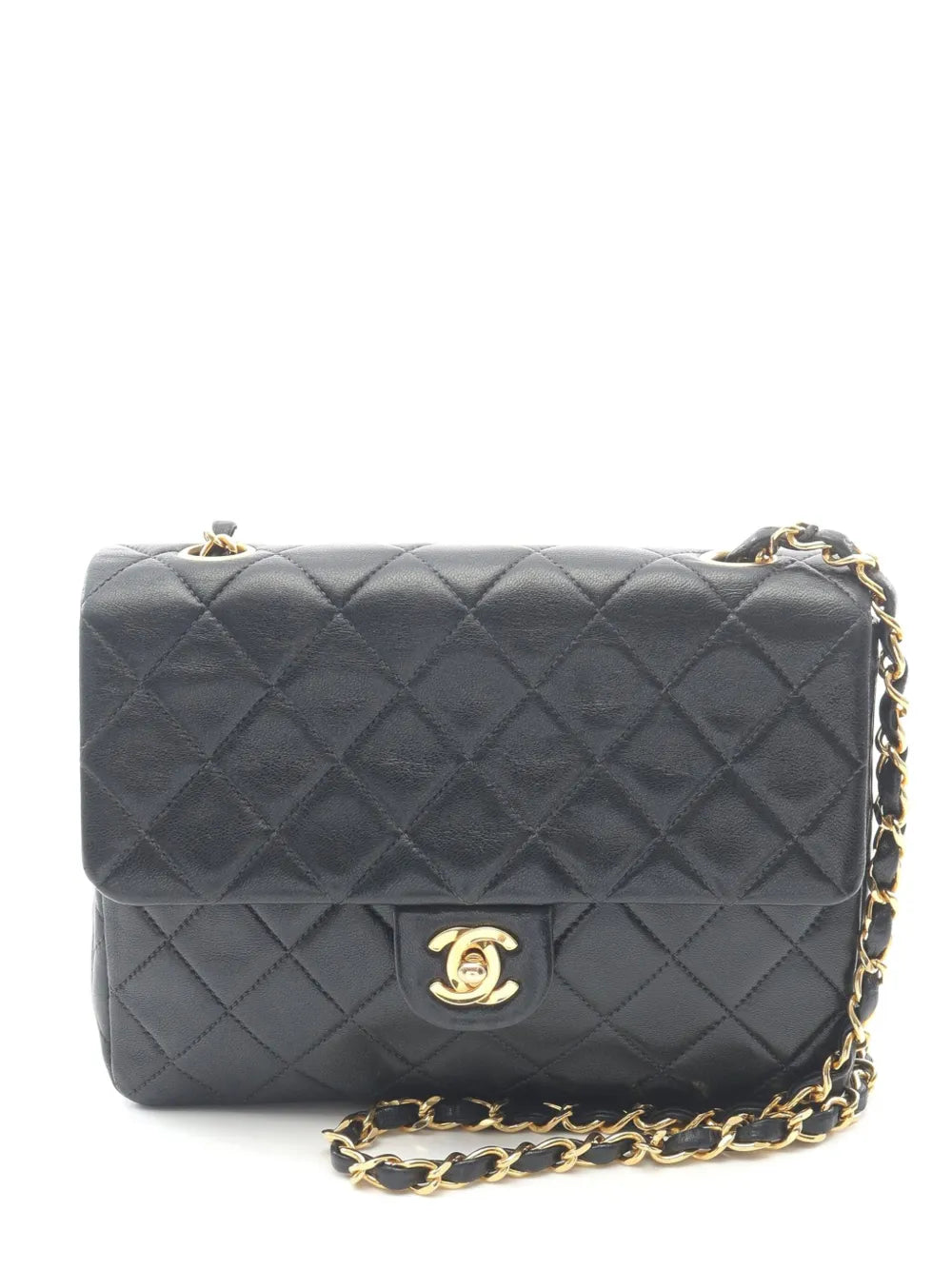 Pre-OwnedCHANEL Pre-Owned1991-1994 Small Square Quilted Lambskin Flap crossbody bag