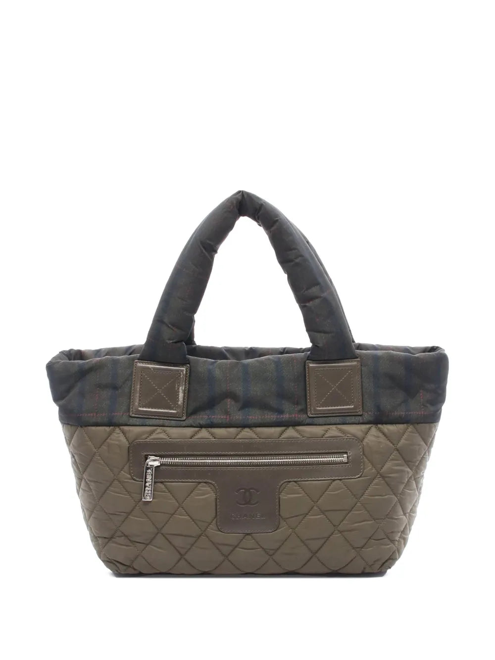 Pre-OwnedCHANEL Pre-Owned2013-2014 Small Quilted Nylon Coco Cocoon tote bag