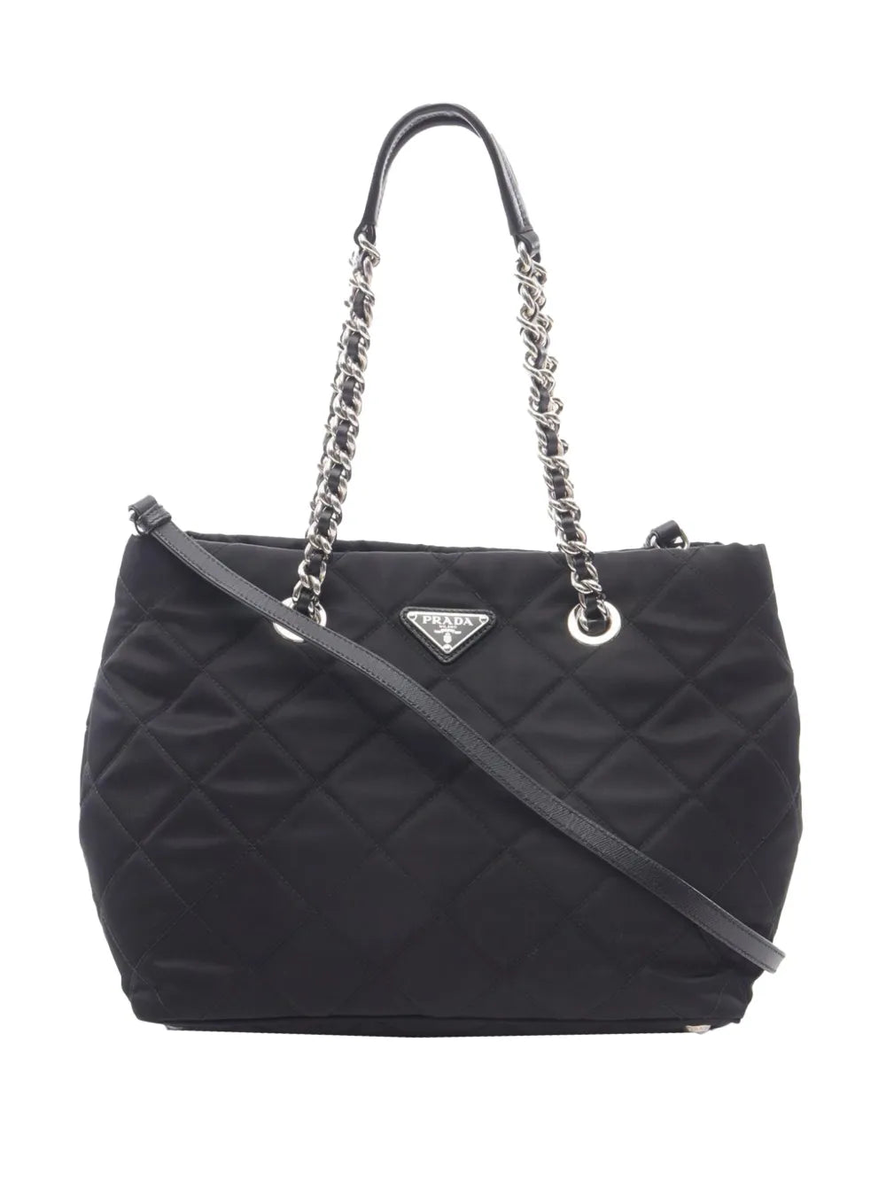 Pre-OwnedPrada Pre-Owned2013-2025 Impuntu Tessuto Open Convertible Tote satchel