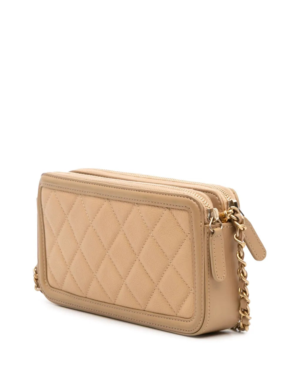 Pre-OwnedCHANEL Pre-Owned2018 Caviar CC Filigree crossbody bag