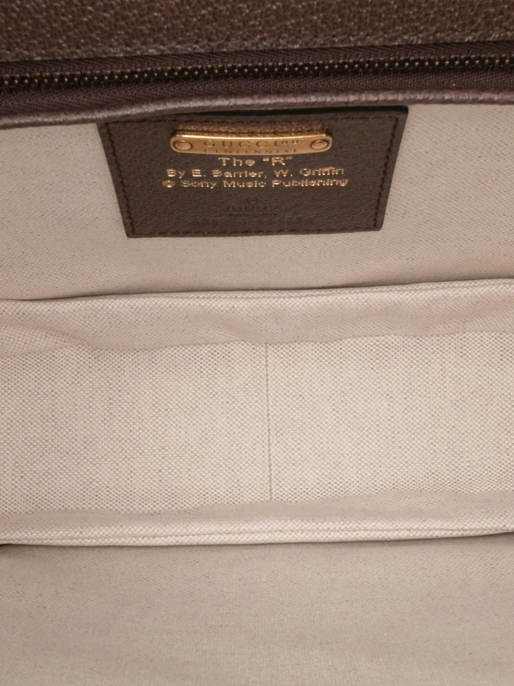 Pre-OwnedGucci Pre-Owned2016-2025 100th Anniversary Medium Canvas 1947 Bamboo Top Handle Bag satchel