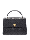 Pre-OwnedCHANEL Pre-Owned1996-1997 Medium Lambskin Kelly Top Handle Bag handbag