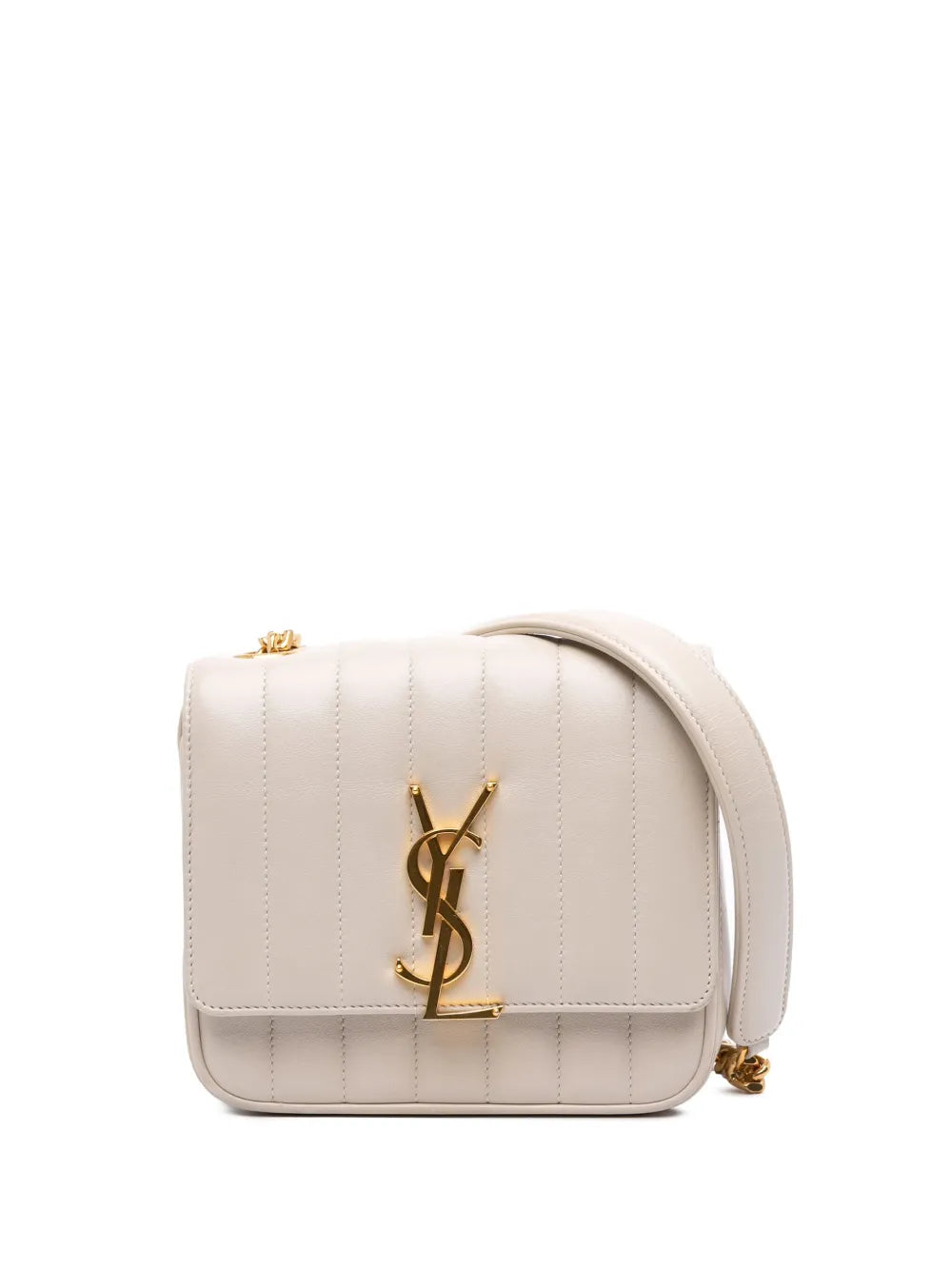 Pre-OwnedSaint Laurent Pre-Owned2018 Small Lambskin Monogram Vicky Chain Bag crossbody bag