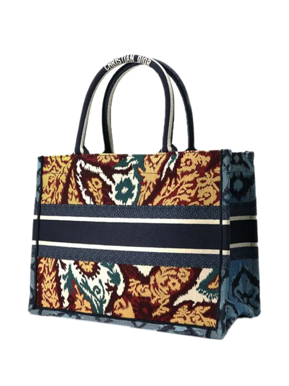 Pre-OwnedChristian Dior Pre-Owned2020 Medium Canvas Embroidered Paisley Book tote bag