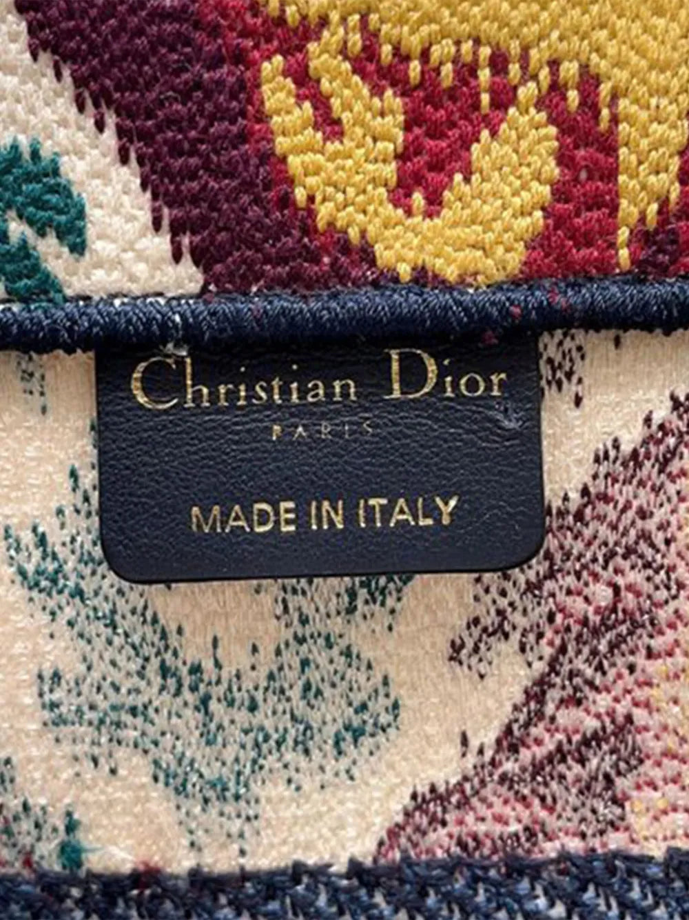 Pre-OwnedChristian Dior Pre-Owned2020 Medium Canvas Embroidered Paisley Book tote bag
