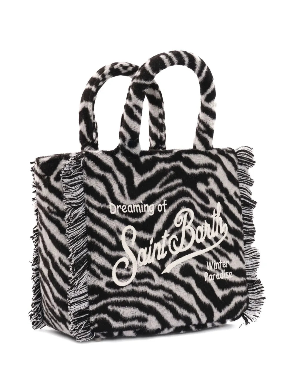 MC2 Saint Barth Kidszebra felt mini tote bag