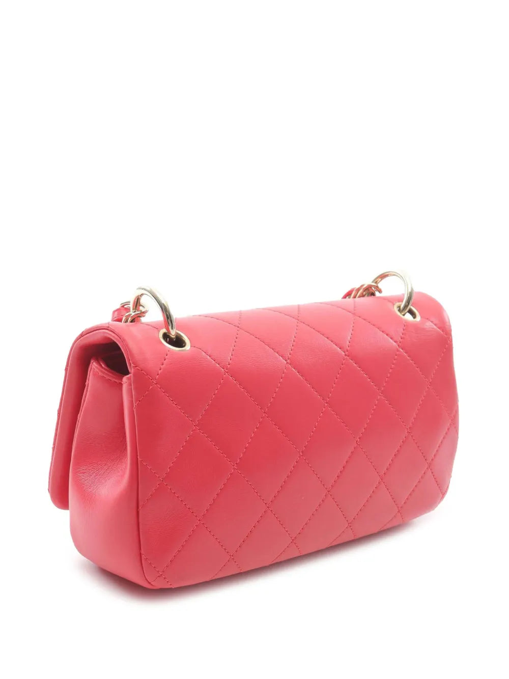 Pre-OwnedCHANEL Pre-Owned2021 Medium Lambskin Twist Chain Enamel CC Flap crossbody bag