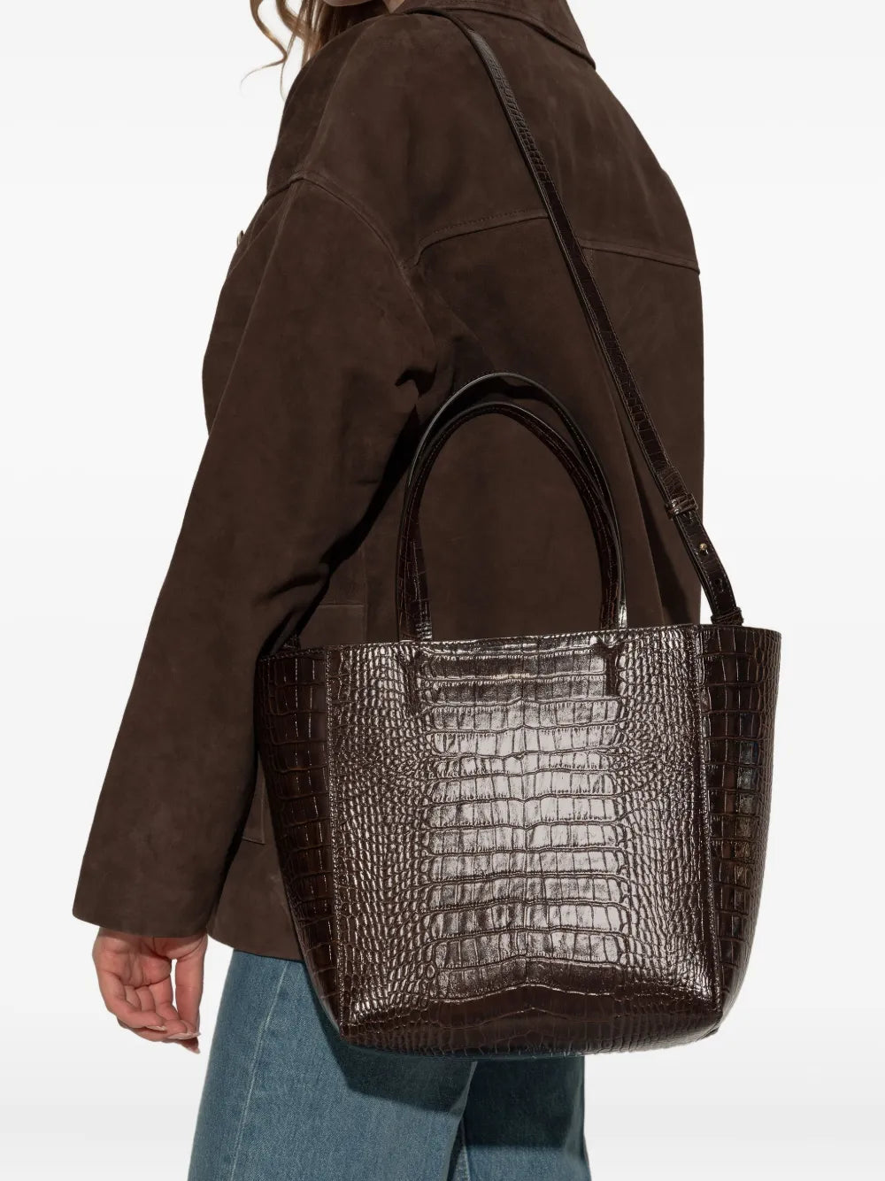 ANINE BINGEmbossed strap tote bag