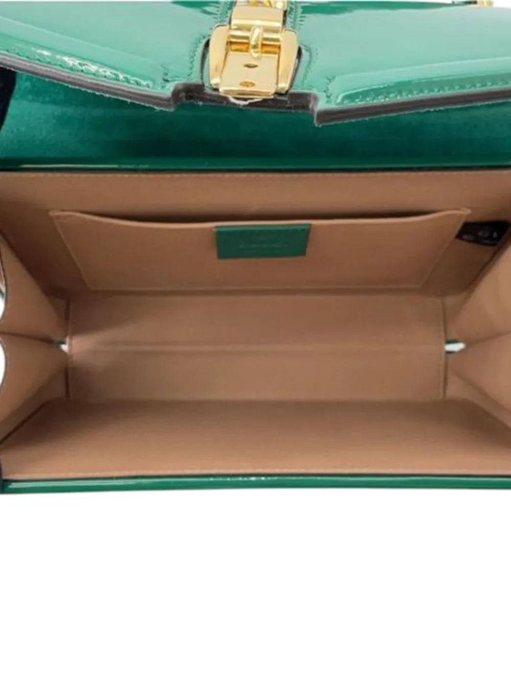 Pre-OwnedGucci Pre-Owned2016-2025 Mini Patent Sylvie 1969 Top Handle Bag satchel