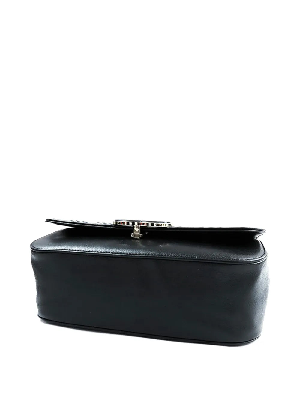 Pre-OwnedCHANEL Pre-Owned2017-2018 CC Chevron Sheepskin Chain Subtle Flap crossbody bag